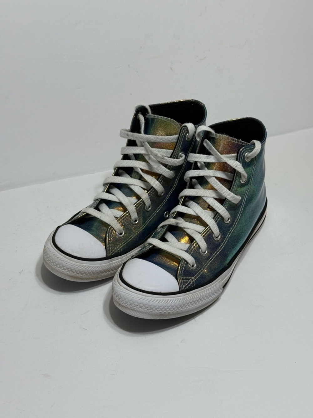 Converse Chuck Taylor Iridescent High-Top Sneakers Sz 5.5